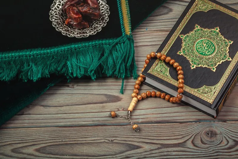 A table set for iftar during Ramadan